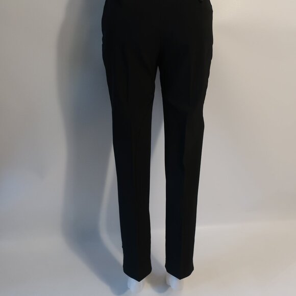 Womens Prada Black Flat Front Ankle Zip Dress Pants 42 US/6 * - Picture 12 of 13